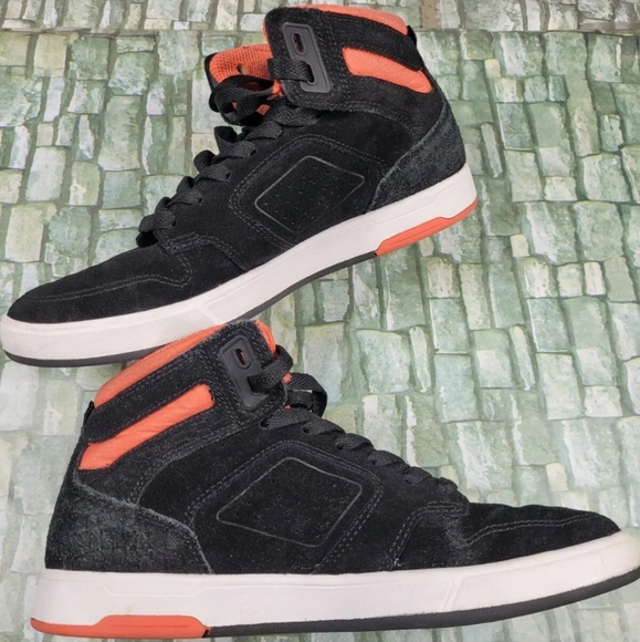 DC Shoes Nyjah High I Women's sz 7.5 Suede Black Coral - Picture 3 of 9